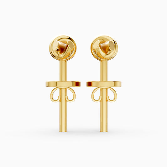 The Lotus Knot Earrings
