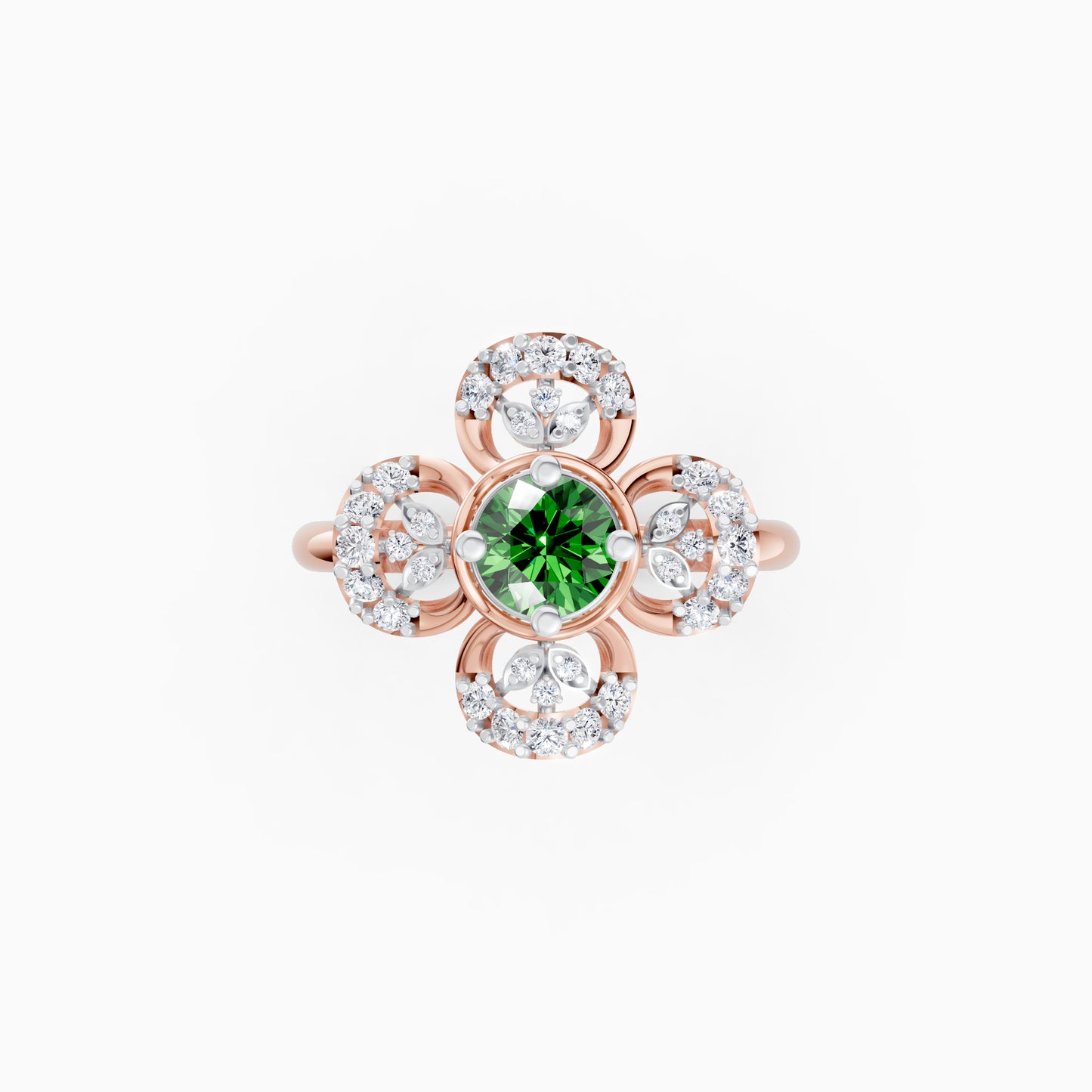 The Round Diamond Filigree Flower