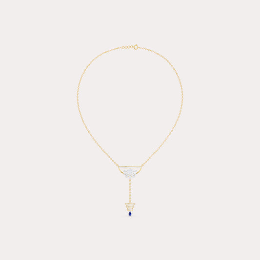 Round-Cluster Blossom & Tiered Pear-Cut Pendant