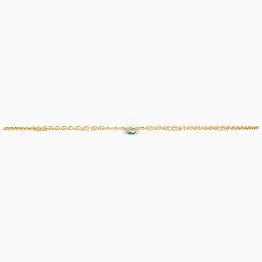 The Geometric Bar Station & Oval Gemstone Pendant