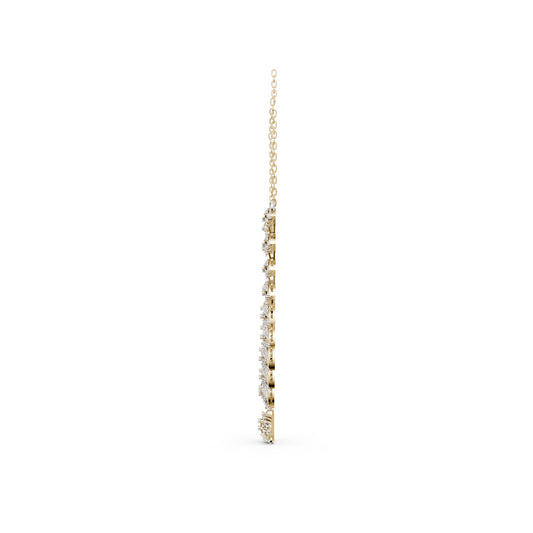 The Linked Round-Stone Canopy Necklace