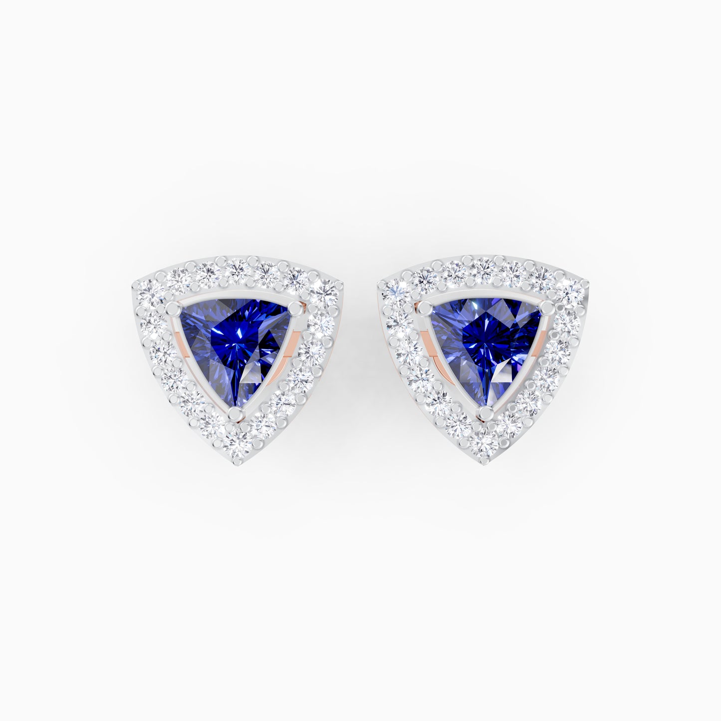 The Celeste Trilliant Studs