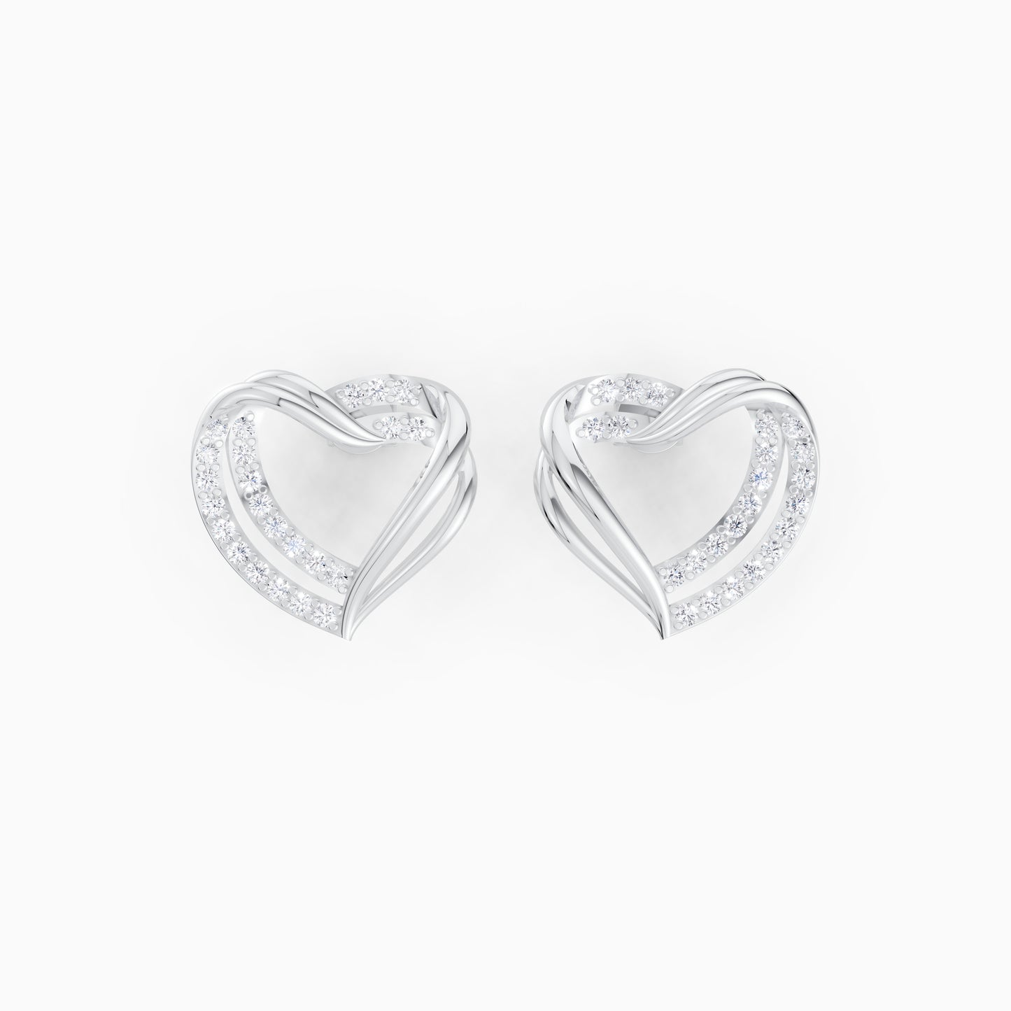Infinite Heart Studs