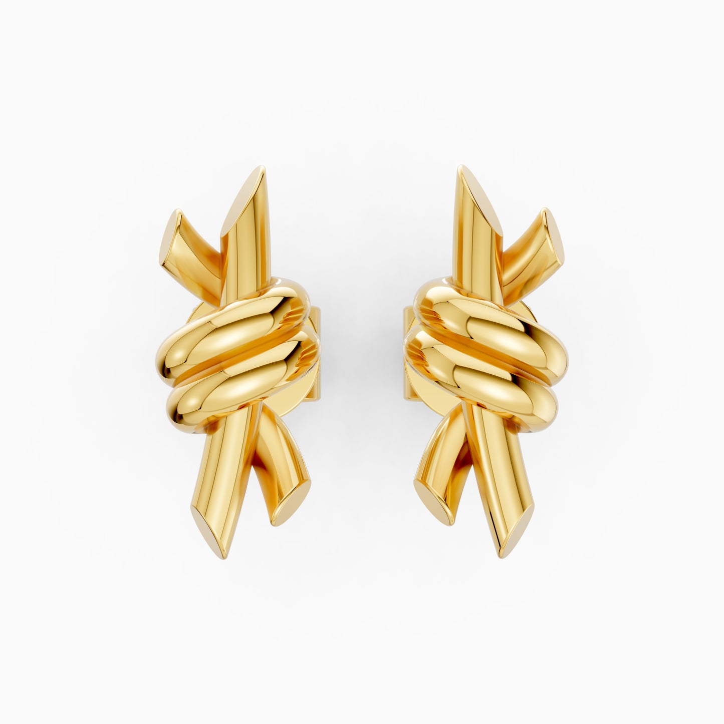 The Lotus Knot Earrings