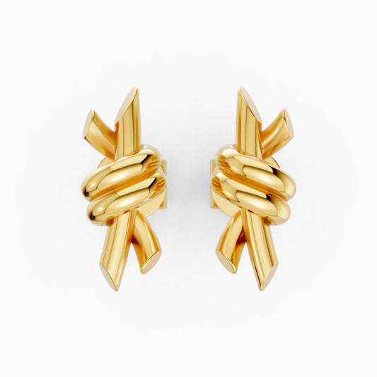 The Lotus Knot Earrings