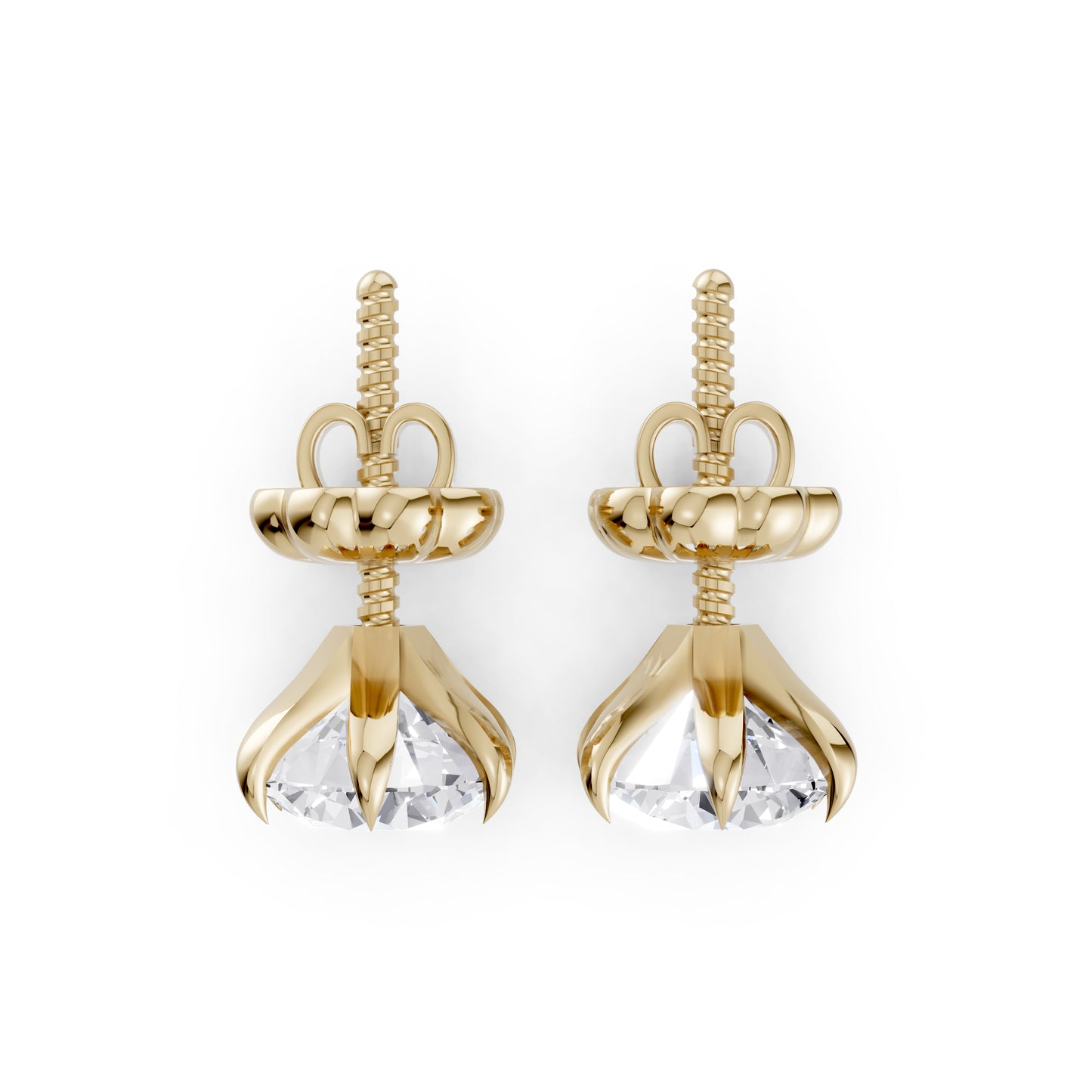 The Classic Round Solitaire Studs