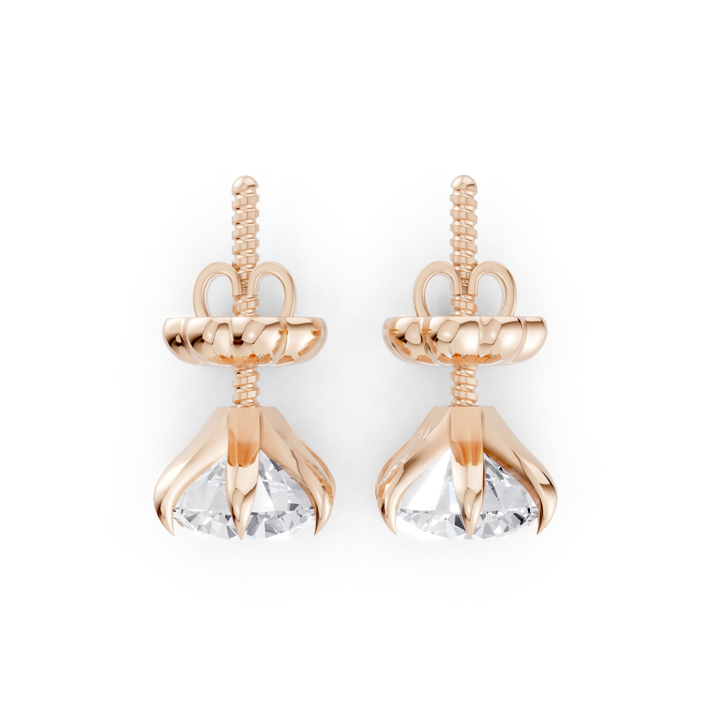 The Classic Round Solitaire Studs