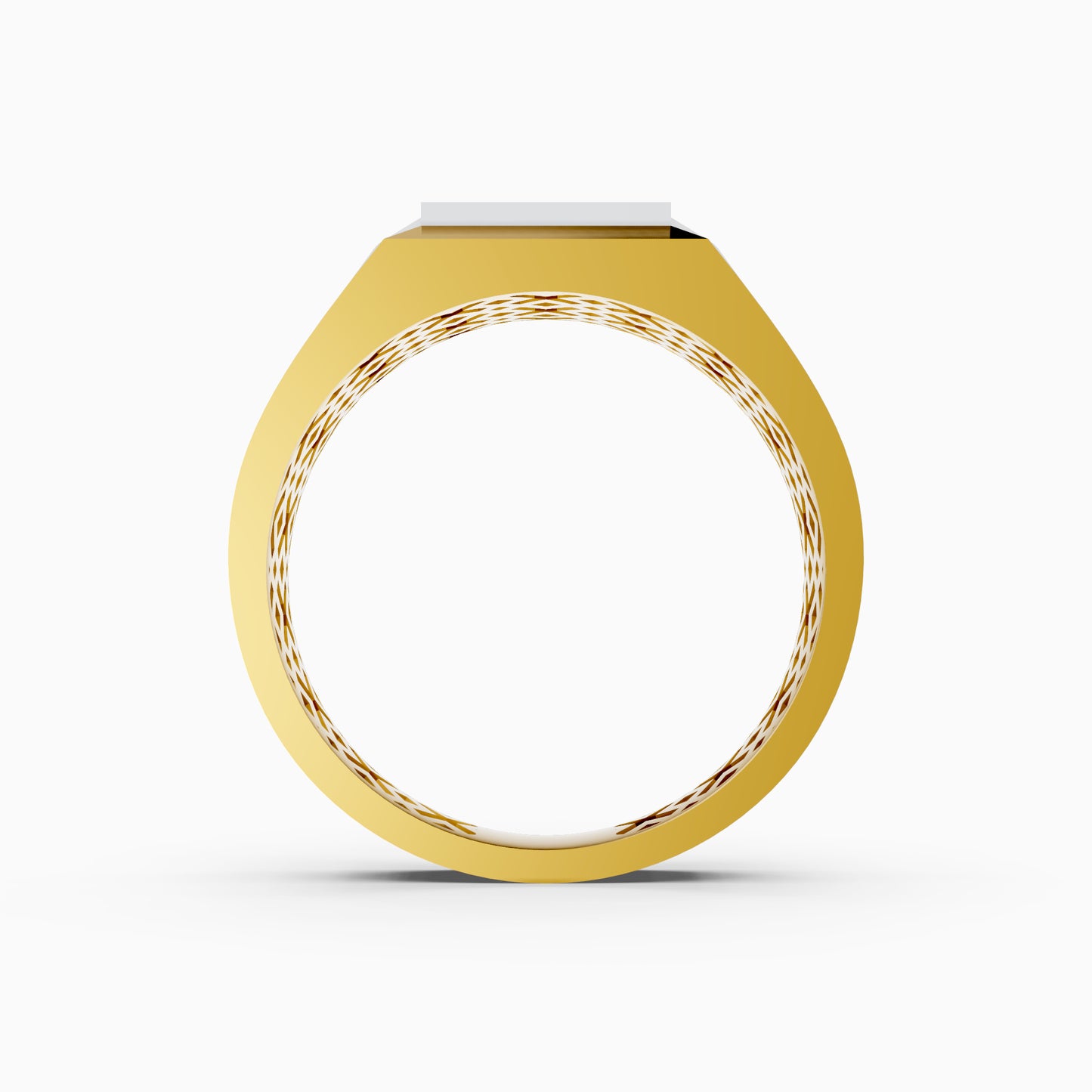 The Two-Tone Stripe Round Brilliant Band
