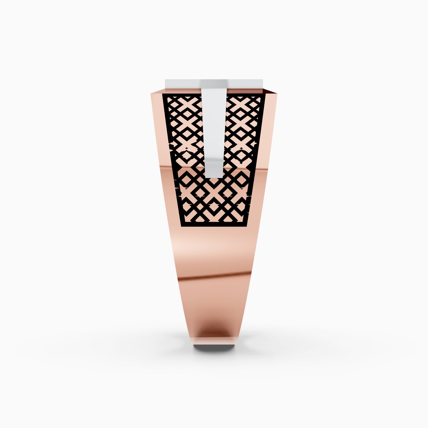 The Two-Tone Stripe Round Brilliant Band