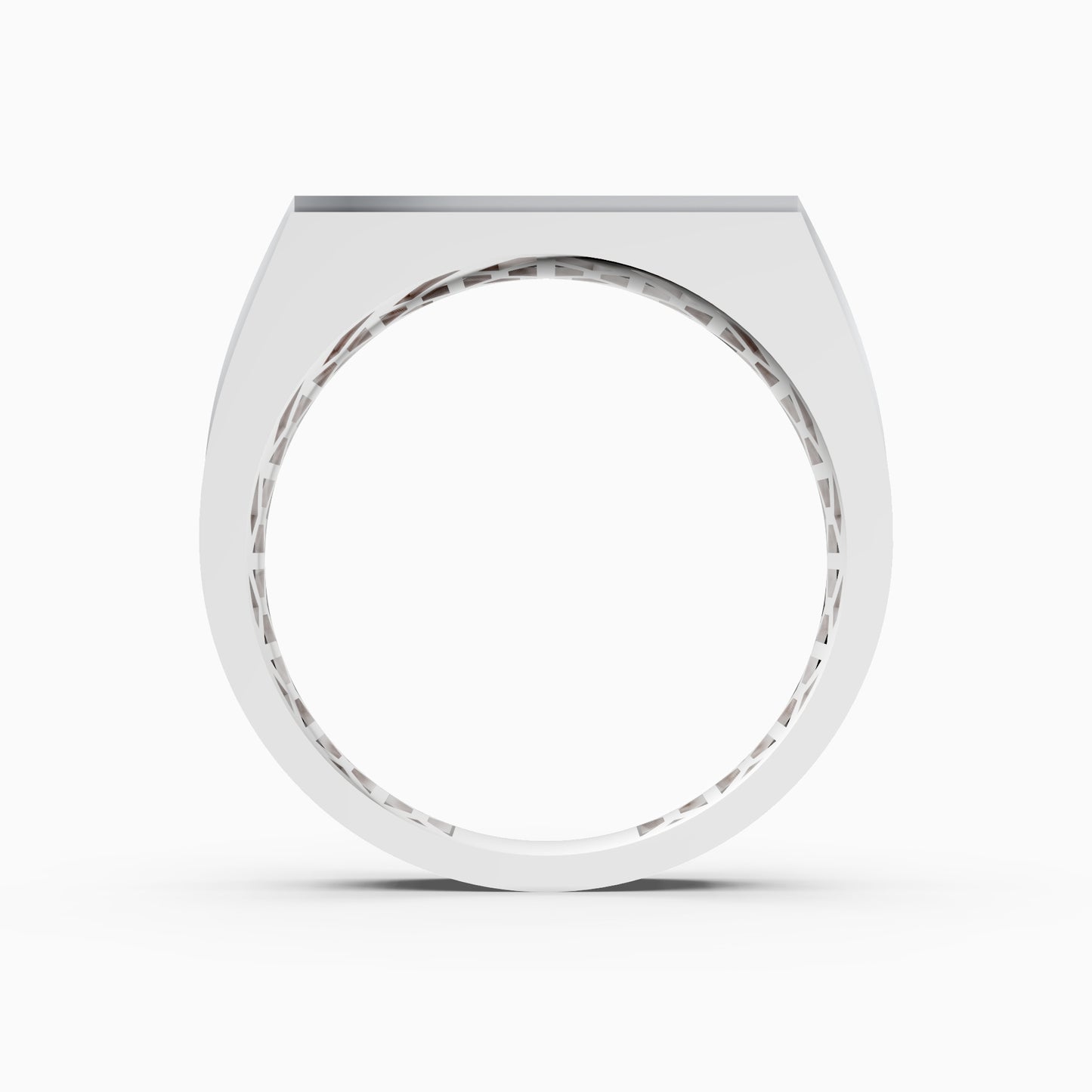 The Twelve-Stone Round Cluster Track Ring