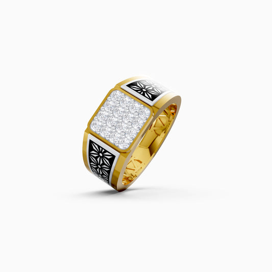 The Floral Pattern Square Cluster Band