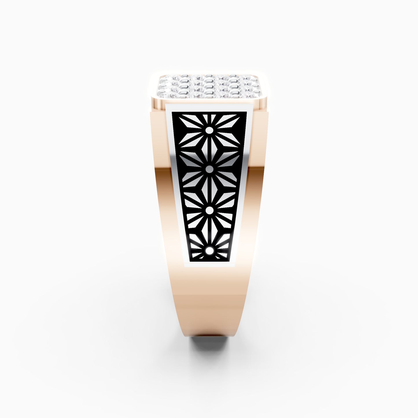 The Floral Pattern Square Cluster Band