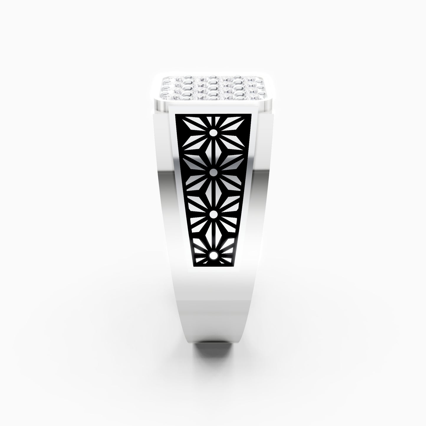 The Floral Pattern Square Cluster Band