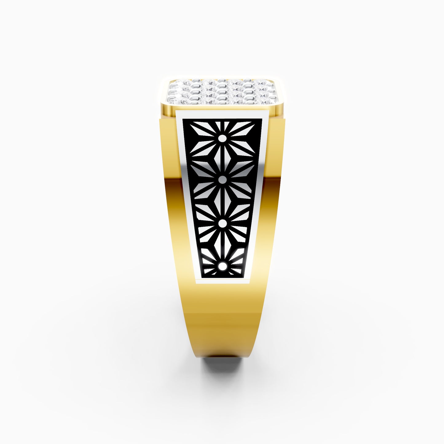 The Floral Pattern Square Cluster Band