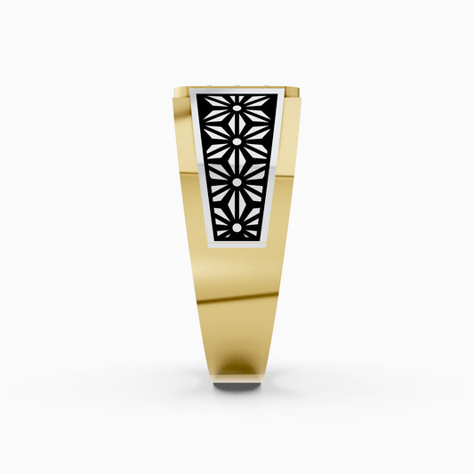 The Floral Pattern Square Cluster Band