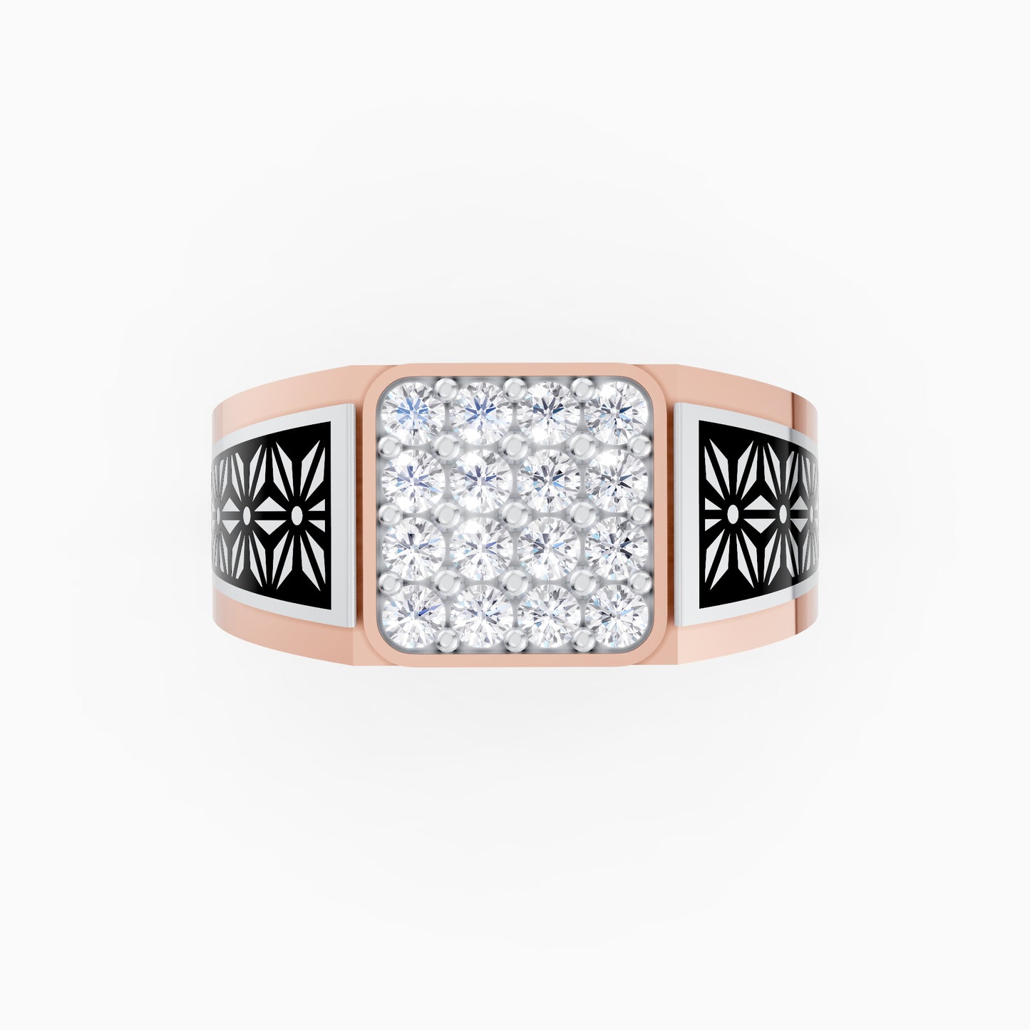 The Floral Pattern Square Cluster Band