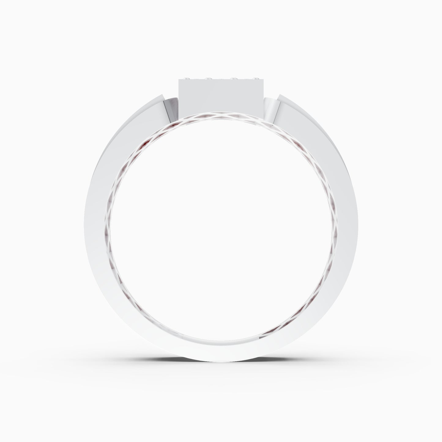 The Interlocking Shoulder Round Brilliant Signet
