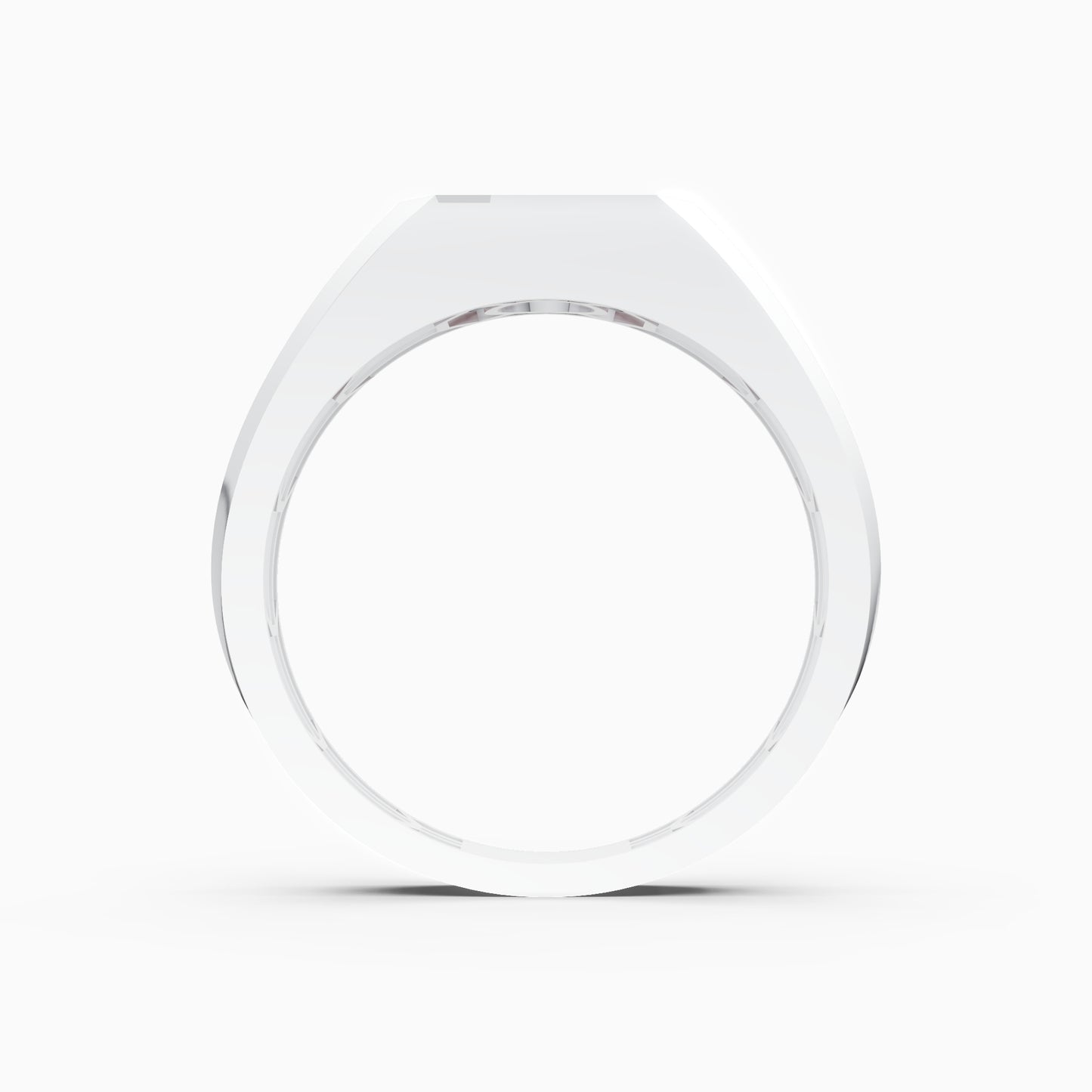 The Engraved Screw-Accent Flush Solitaire