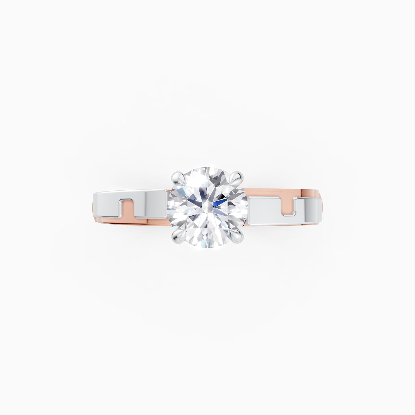 The Two-Tone Puzzle-Cut Round Signet