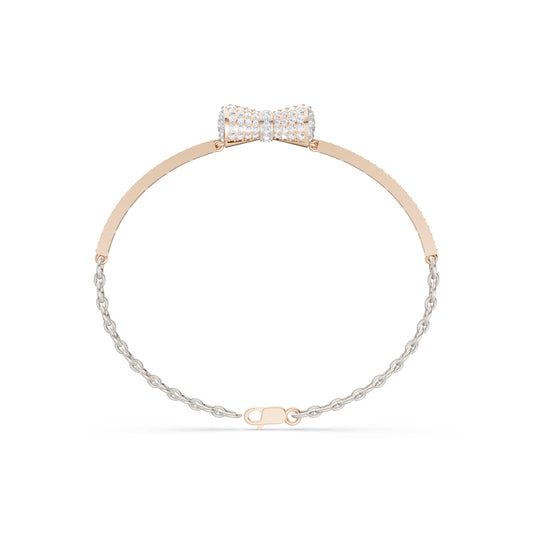 The Flared Round-Stone Drum & Link Bracelet