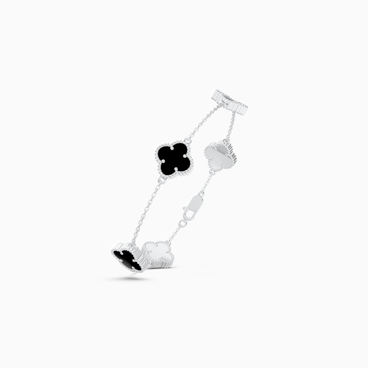 The Beaded Edge Onyx Blossom Bracelet