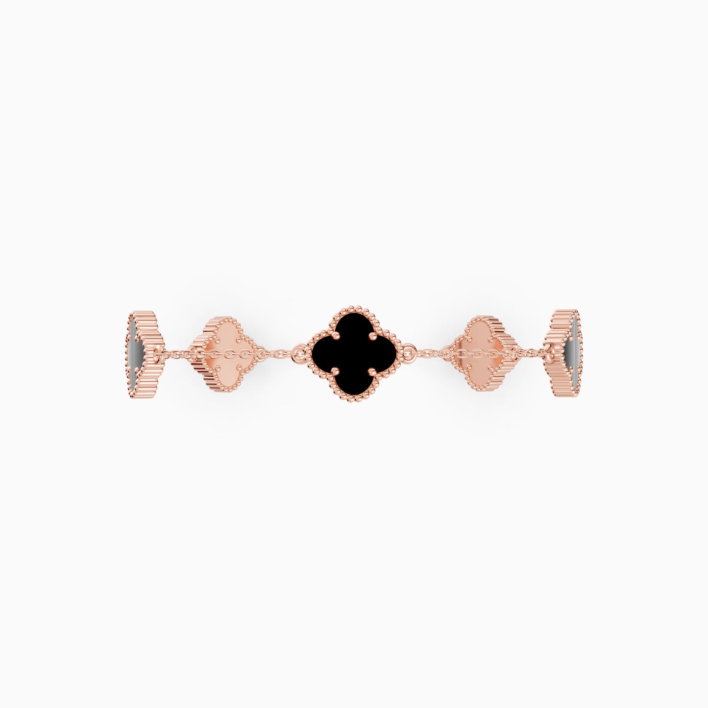 The Beaded Edge Onyx Blossom Bracelet