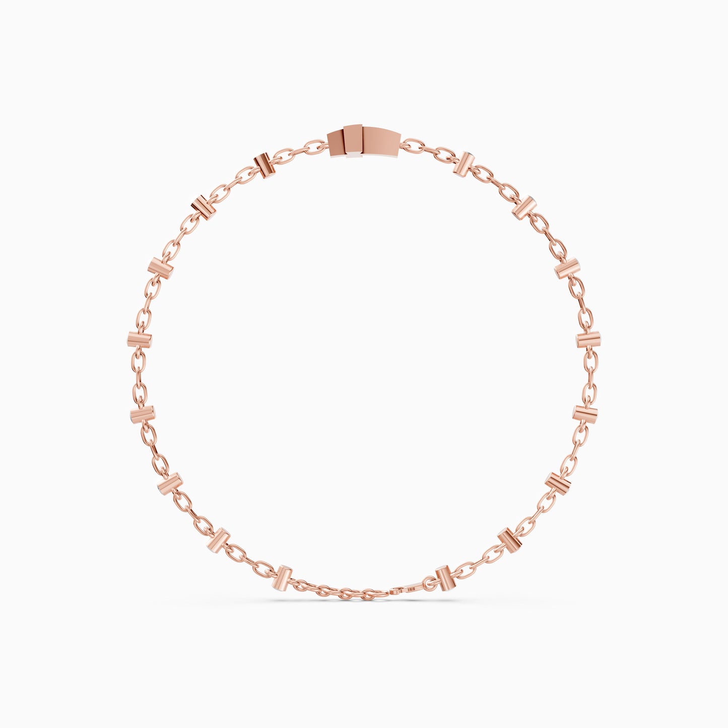 The Minimalist Diamond Cross Charm Bracelet