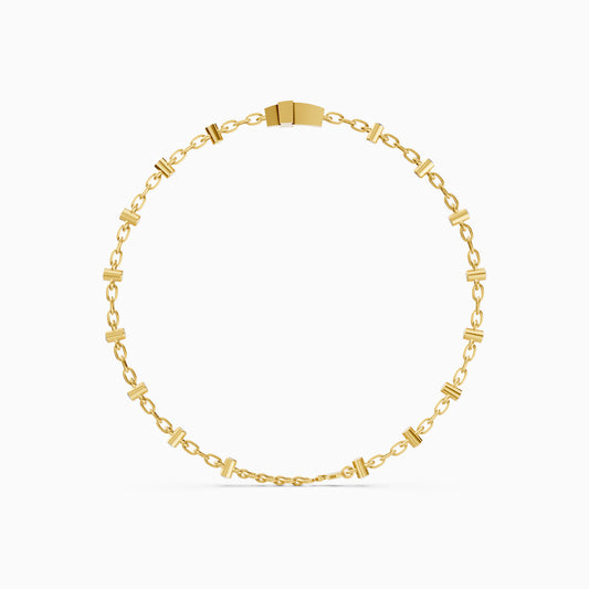 The Minimalist Diamond Cross Charm Bracelet