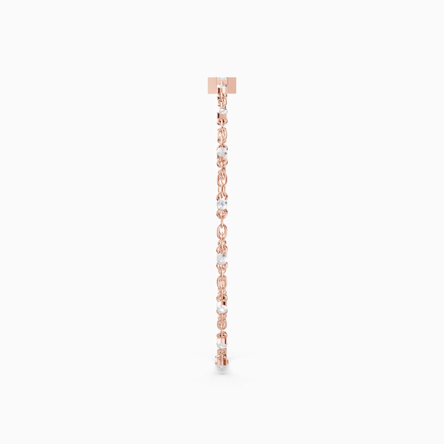 The Minimalist Diamond Cross Charm Bracelet