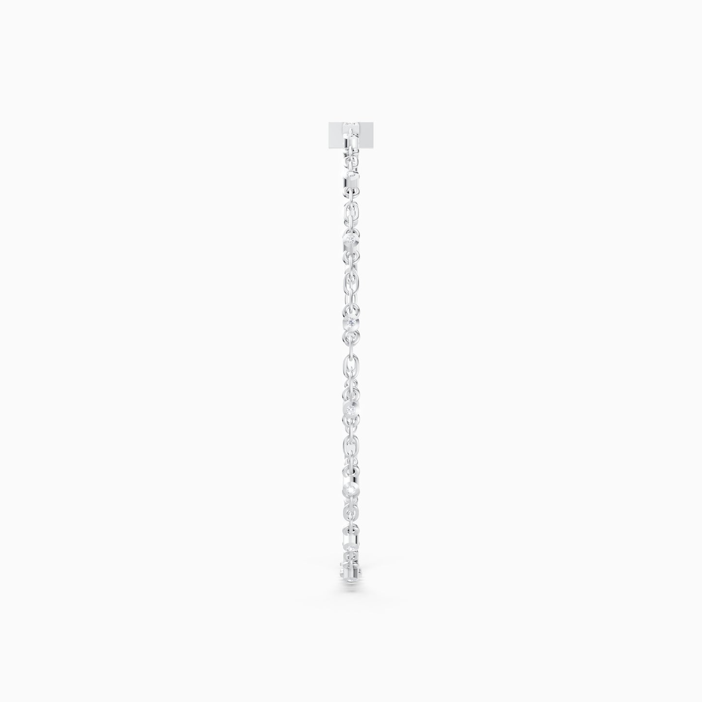 The Minimalist Diamond Cross Charm Bracelet
