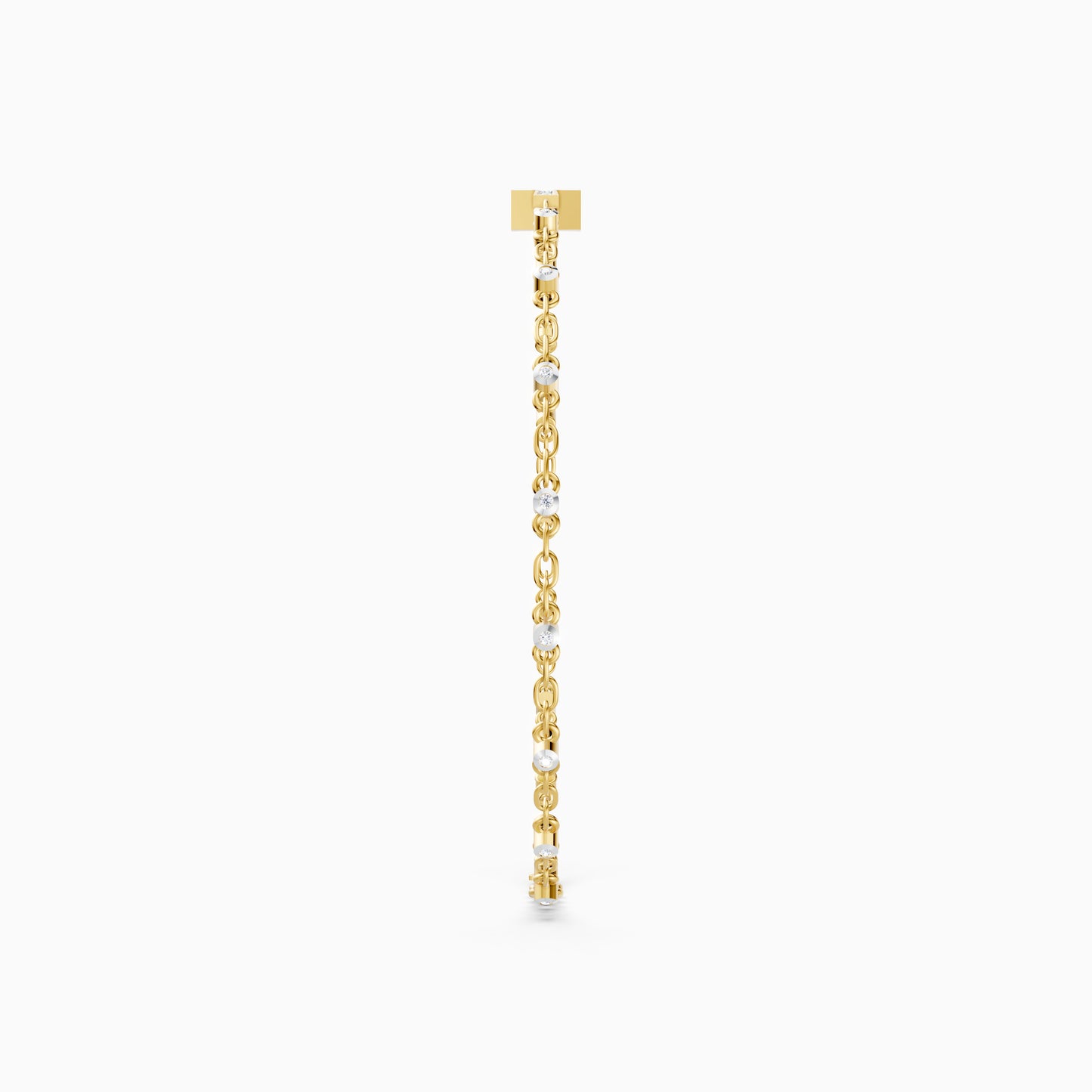 The Minimalist Diamond Cross Charm Bracelet