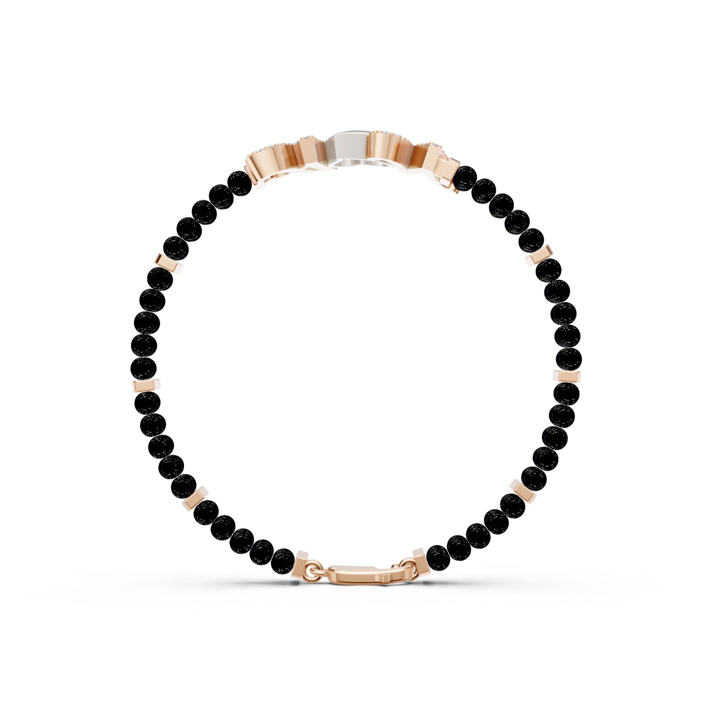 The A&N Black Beads Bandhan Bracelet