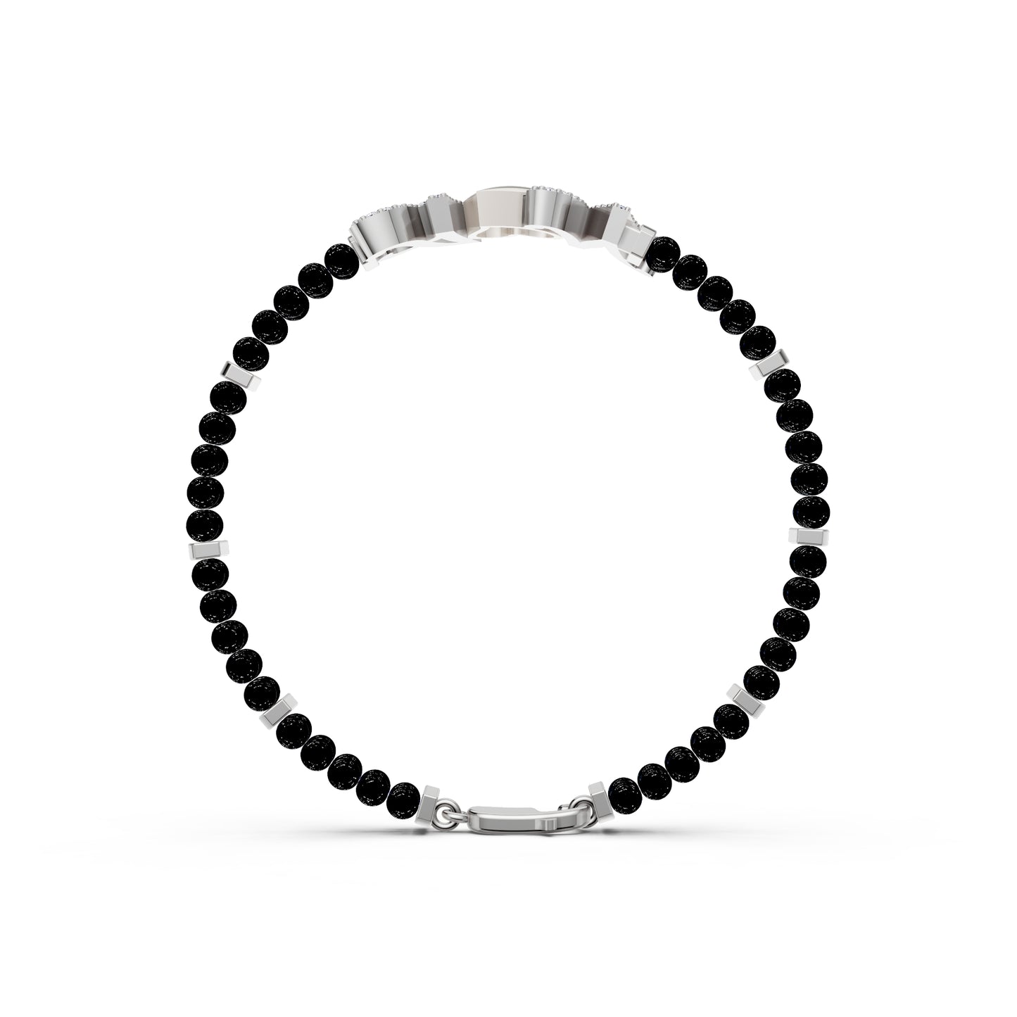 The A&N Black Beads Bandhan Bracelet