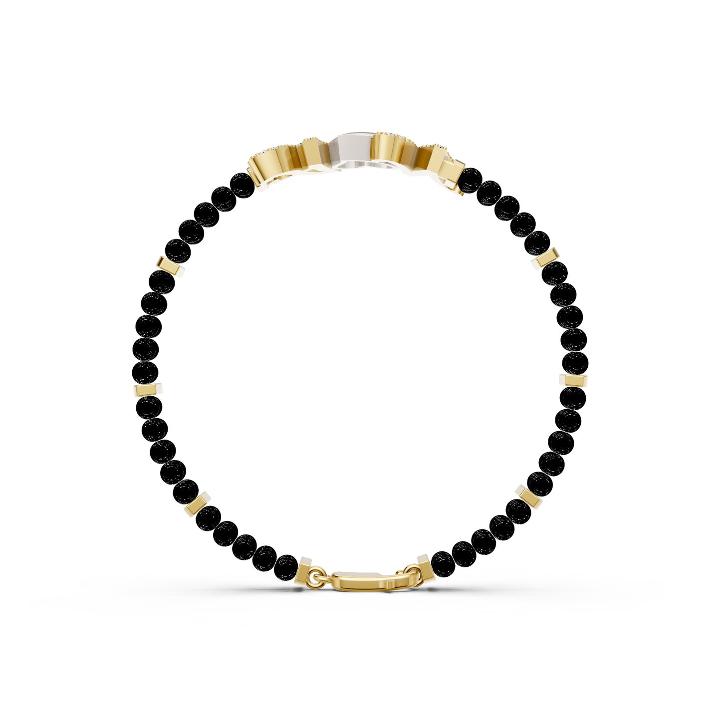 The A&N Black Beads Bandhan Bracelet