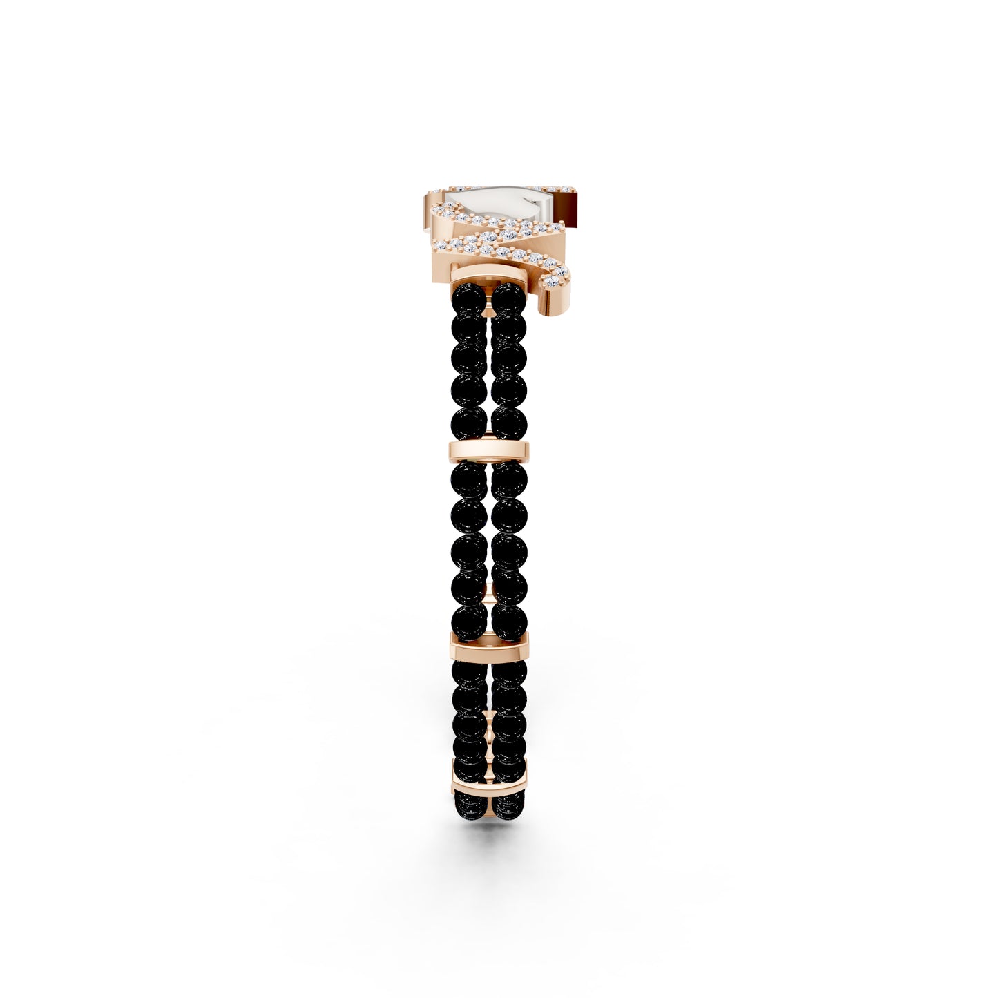 The A&N Black Beads Bandhan Bracelet