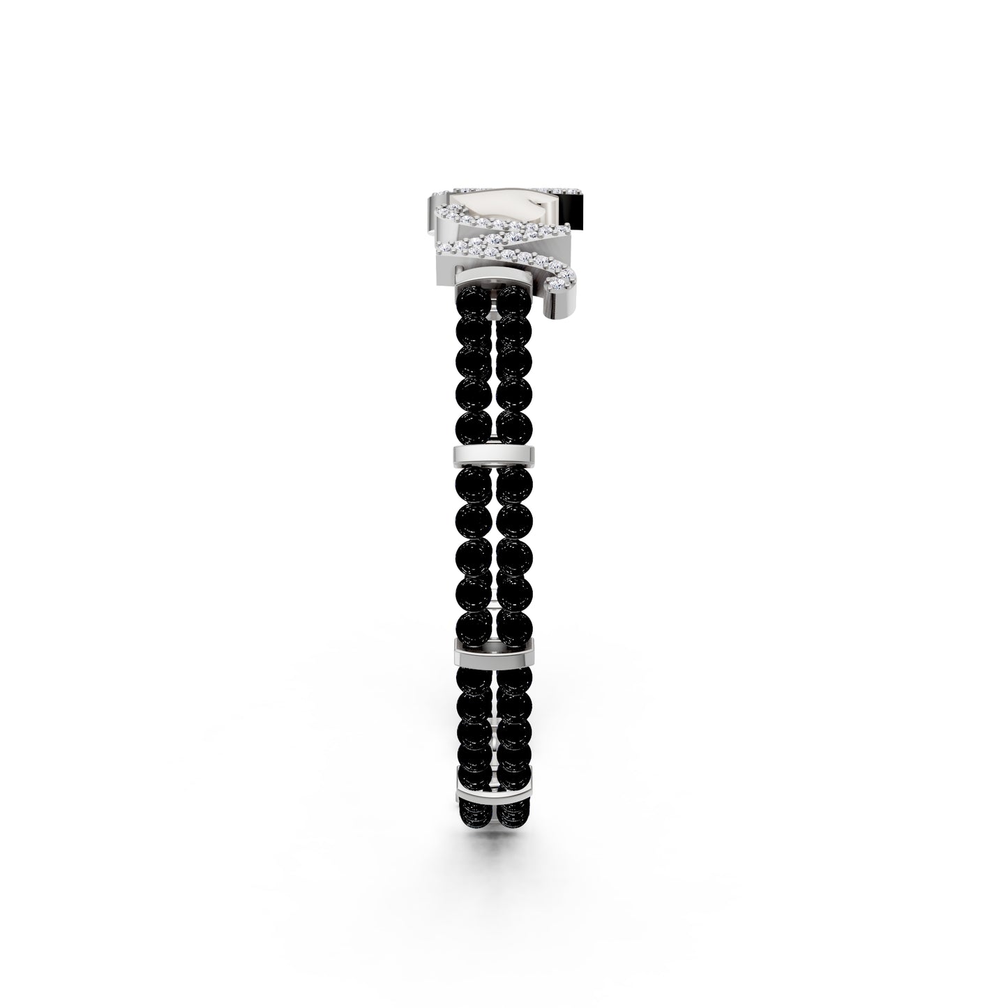 The A&N Black Beads Bandhan Bracelet