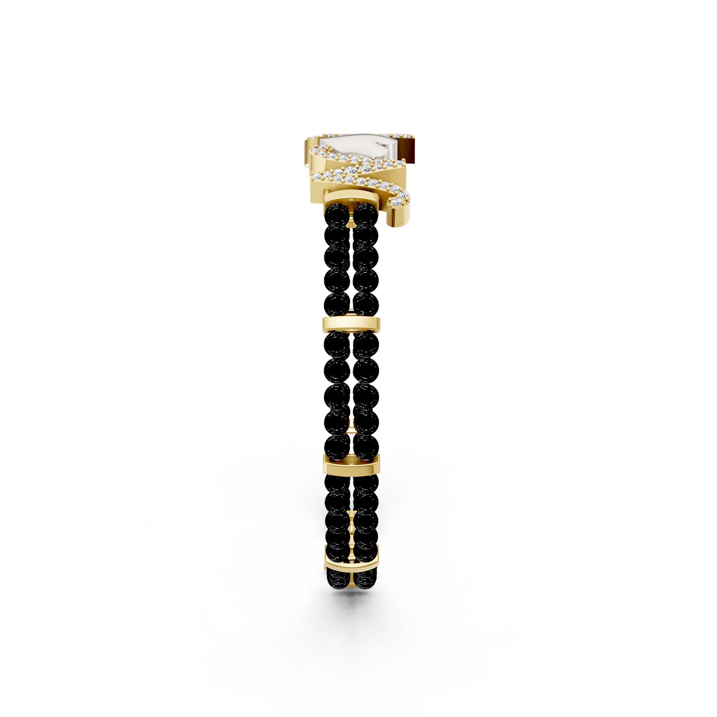 The A&N Black Beads Bandhan Bracelet