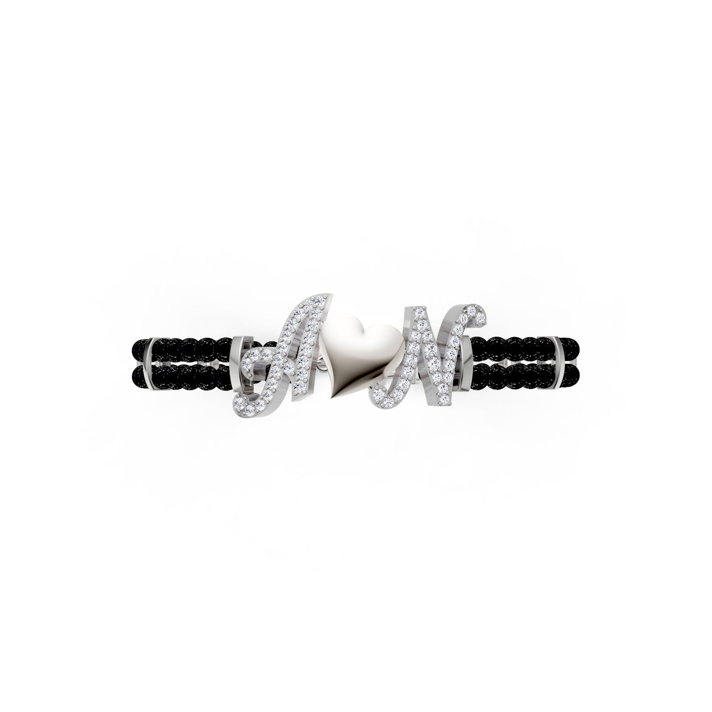 The A&N Black Beads Bandhan Bracelet