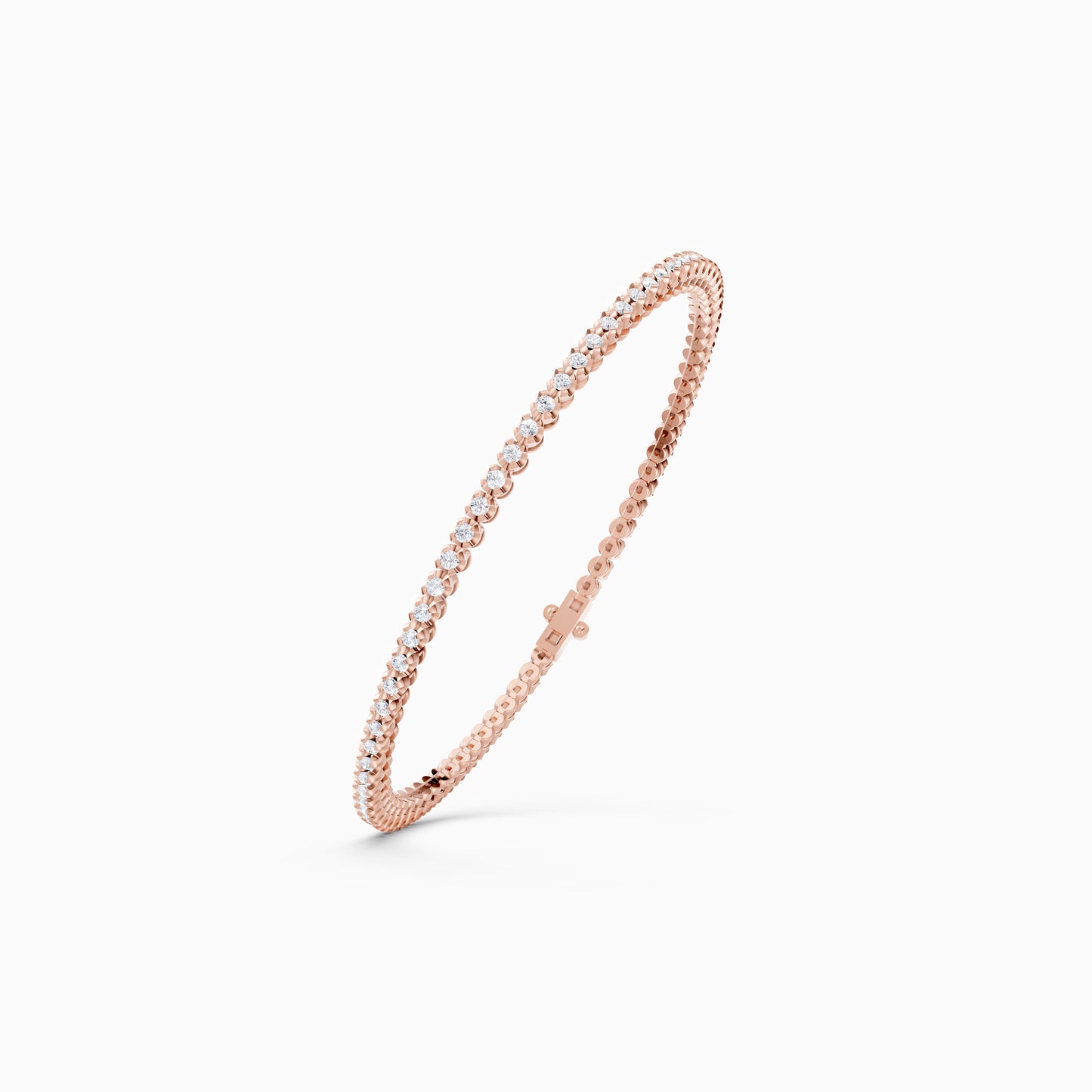 The Flower-Setting Round Eternity Bracelet
