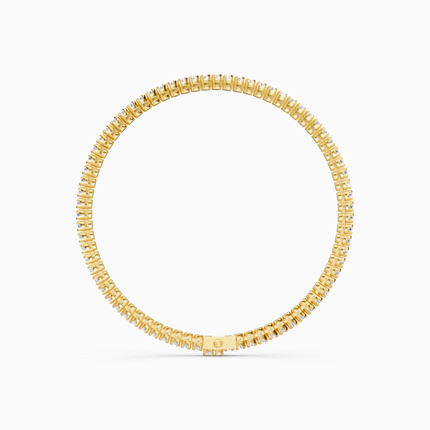 The Flower-Setting Round Eternity Bracelet