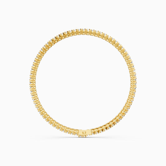 The Flower-Setting Round Eternity Bracelet