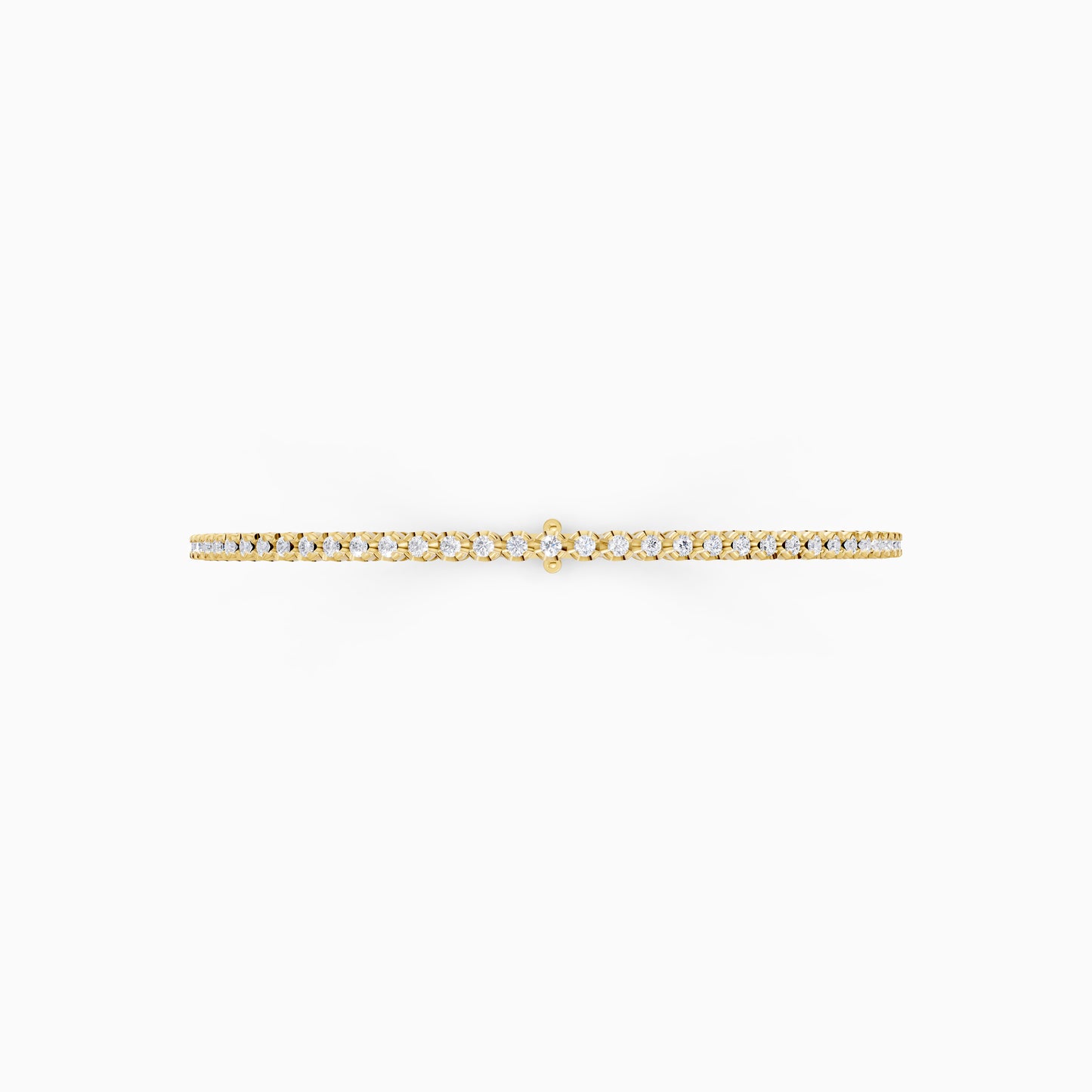 The Flower-Setting Round Eternity Bracelet