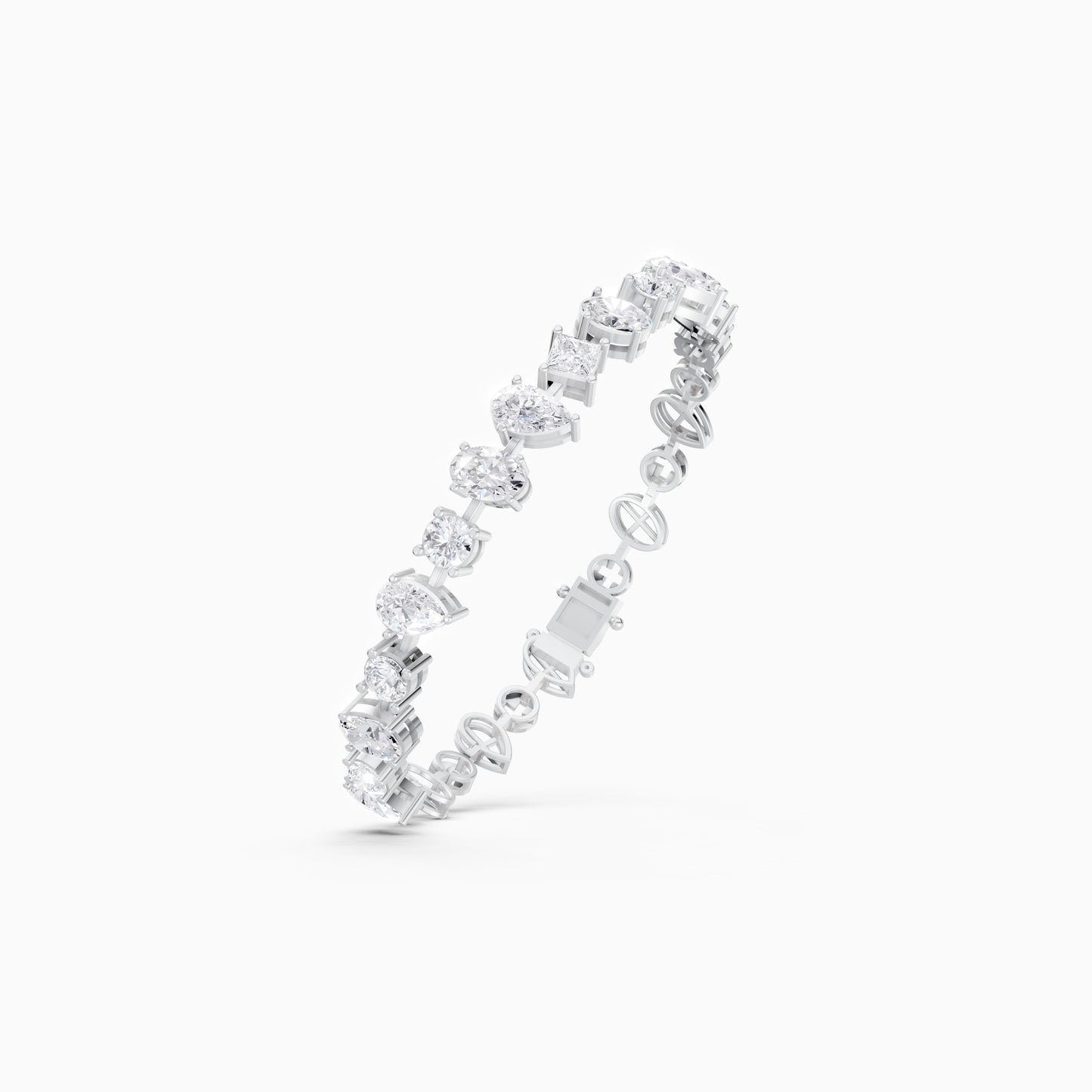 The Pear Oval & Round Combo Bracelet