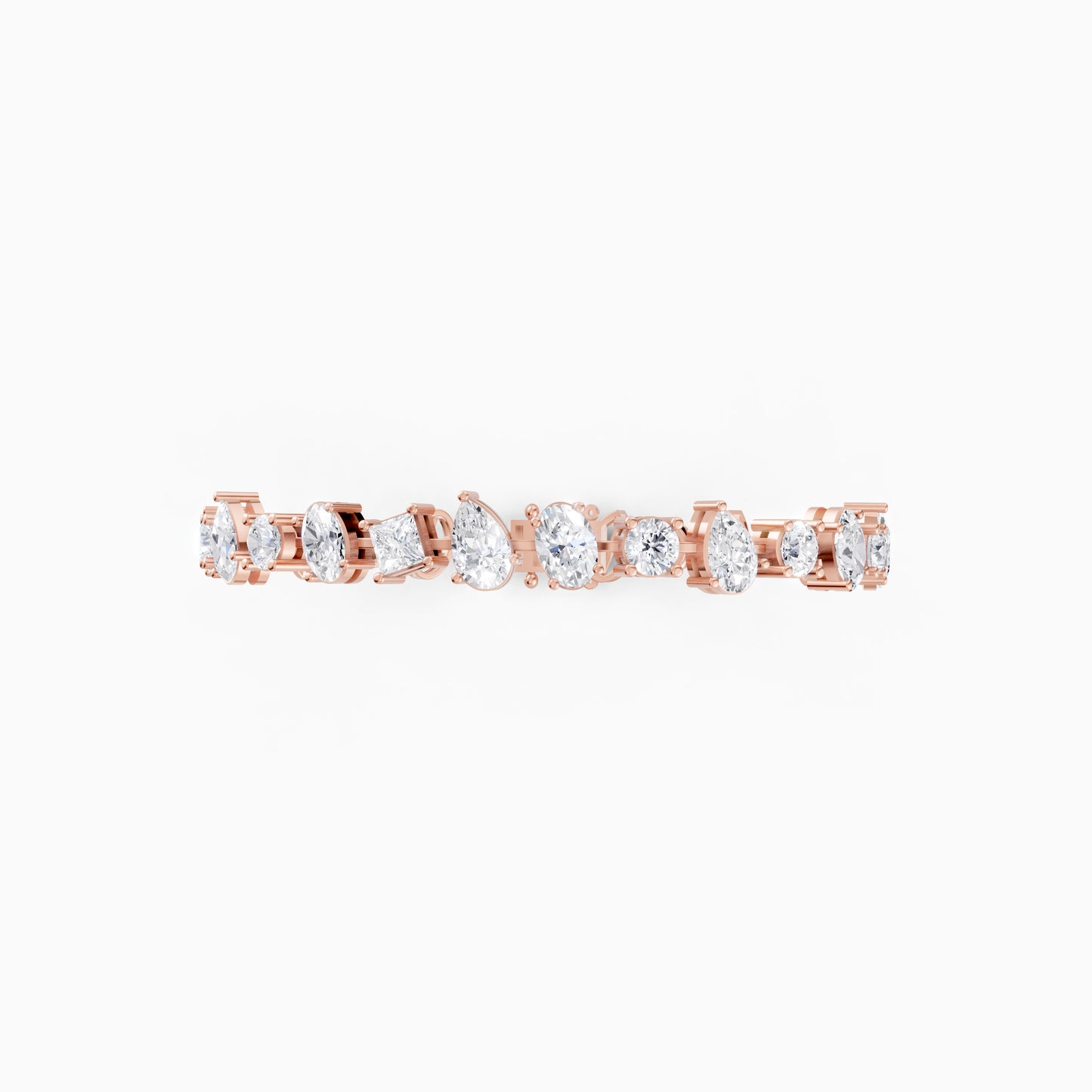 The Pear Oval & Round Combo Bracelet