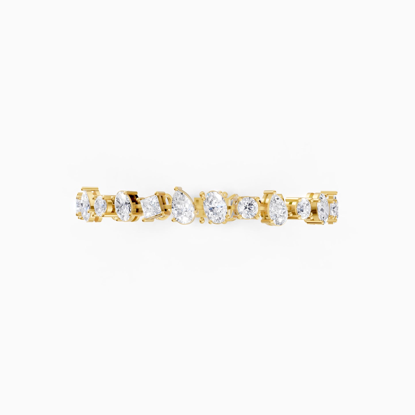 The Pear Oval & Round Combo Bracelet