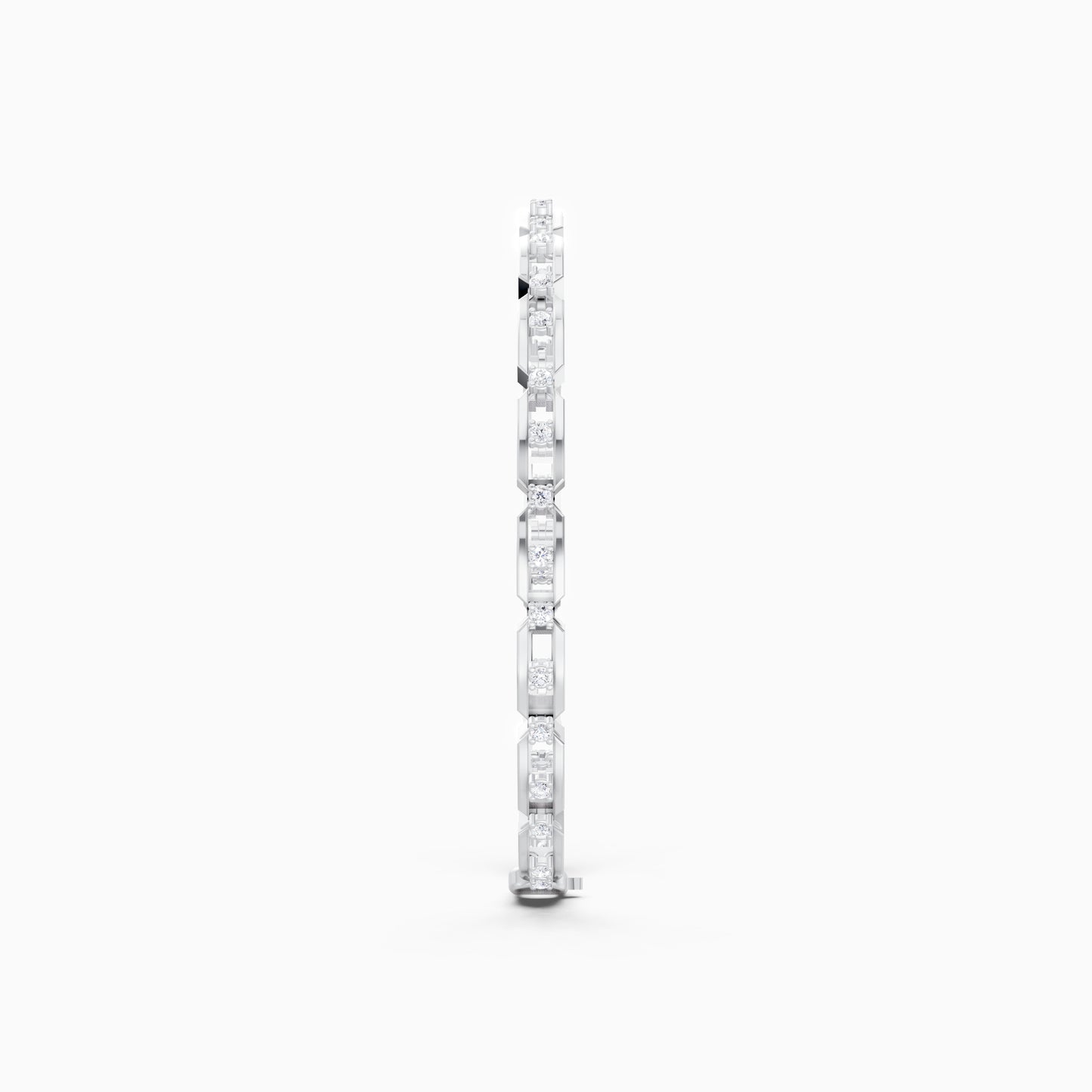 The Sleek Round-Stone Bar Tennis Bracelet