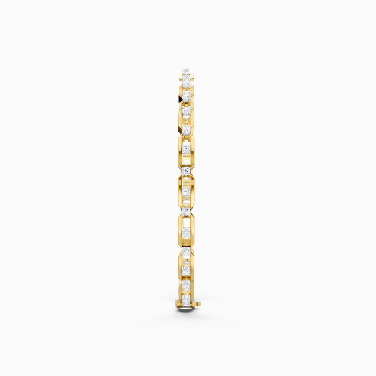 The Sleek Round-Stone Bar Tennis Bracelet