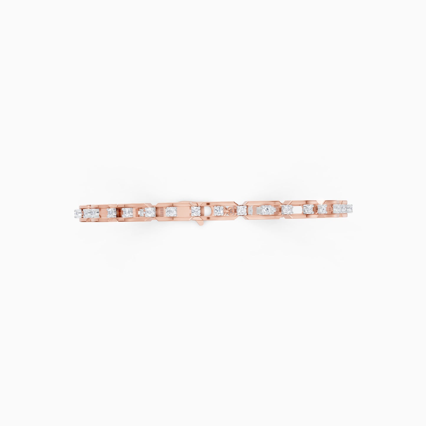 The Sleek Round-Stone Bar Tennis Bracelet