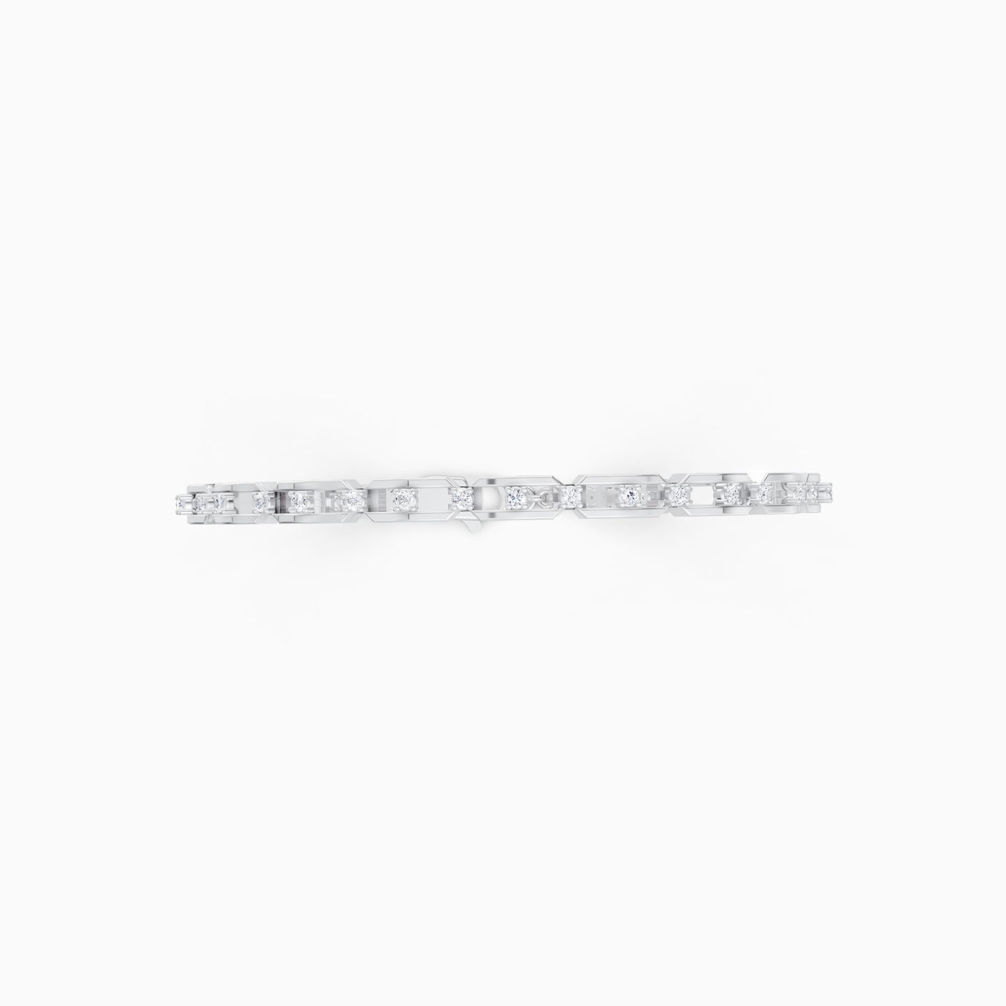 The Sleek Round-Stone Bar Tennis Bracelet