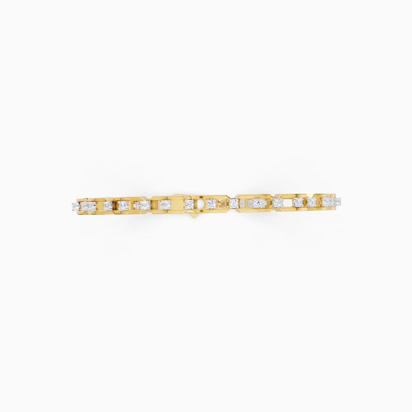 The Sleek Round-Stone Bar Tennis Bracelet